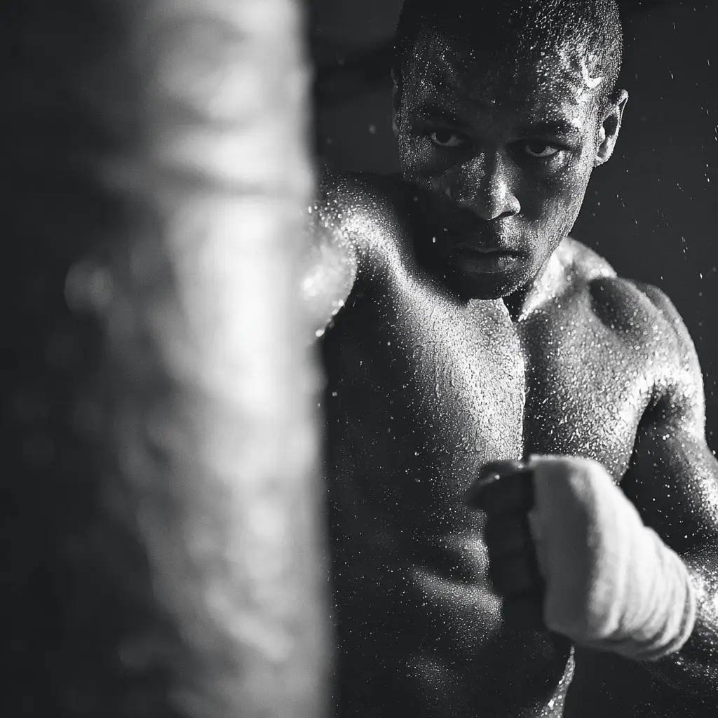 Boxen in Essen – Mann beim Boxtraining