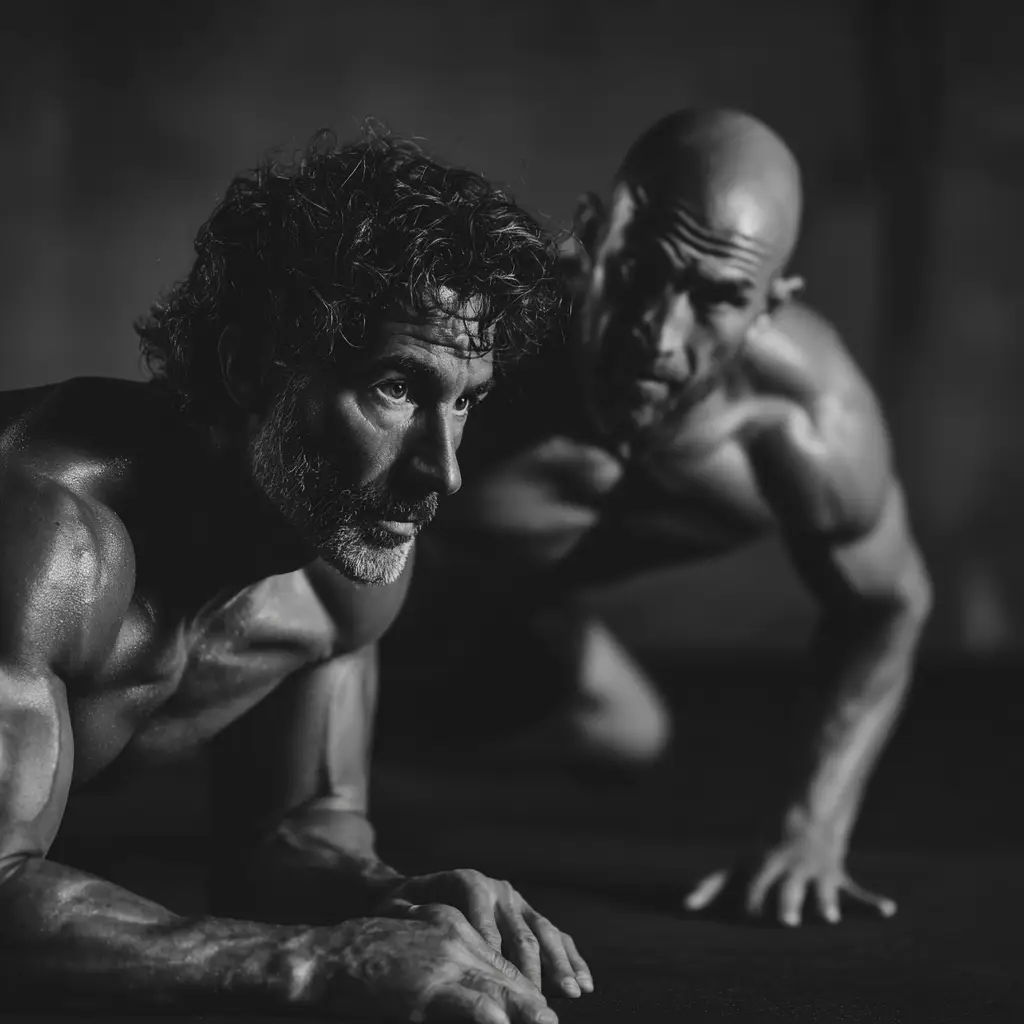 MMA in Essen – zwei Kämpfer beim Training